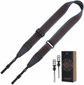 Padwa Lifestyle Adjustable Camera Strap - 1.5" Top Layer Cowhide Head Camera Straps for Photographers, Cotton Adjustable Neck Shoulder & Crossbody Strap Quick Release for All Cameras and Binoculars by PadwaLifestyleCameraStrap