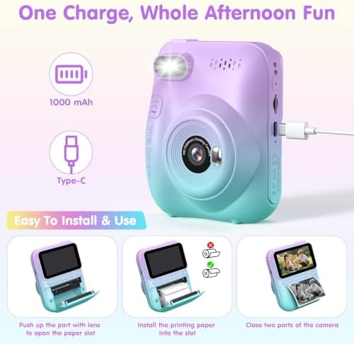Gofunly HD Instant Print Camera: Printed Photos Clear No blurriness - Image 7