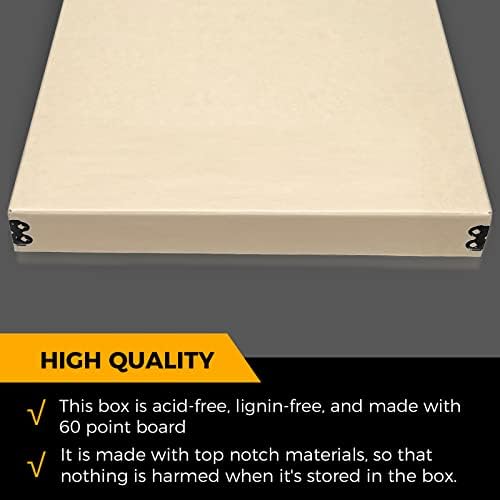 Golden State Art, Archival Storage Box, Tan-11.75x14.75x1.5 Inch, Pack of 2 - Image 3