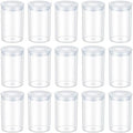 PEOVLVN 15 PCS Clear Film Canisters with Lids, Plastic Canisters with Lids 35mm Film Case Empty Small Film Cans for Keys Coins Fish Hook Film Art Beads Small Accessories Storage by Unknown