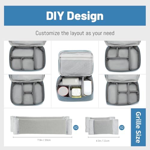 Lanola Electronic Organizer,Travel Cable Organizer Bag Pouch Electronic Accessories Carry Case Portable Double Layers Storage Bag for Cable,Cord,Charger,Phone,Earphone,Power Bank,Memory Cards - Black - Image 5