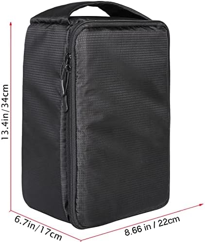 Roomy Camera Protective Bag Insert Waterproof Lens Pouch Shockproof DSLR SLR Carrying Case with Thicken Partition Padded Liner for Sony Canon Nikon Camera Flash Light & Accessories - Image 2