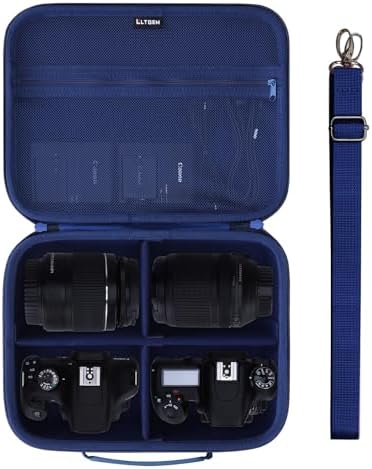 Medium Camera Case Bag for Canon/Sony/Nikon Camera and Multiple Lens Navy by LTGEM