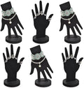 MOOCA 6-Piece Wooden Hand Jewelry Display Set, Wall Mount or Stand by Mooca