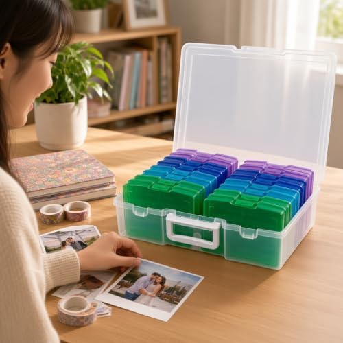novelinks Photo Storage Box and 16 Inner 4" x 6" Photo Storage Containers - Image 4