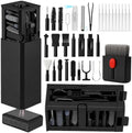Cell Phone Cleaning Kit, iPhone Cleaning Kit for Charging Port Cleaner Keyboard Cleaning Kit for Airpods/Android/USB C/Earbuds/Laptop/iPad/Camera Lens with Stylus Pen (Black Brush Refill) by GintaXen
