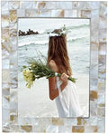 Mother of Pearl 6x8 Picture Frame White by GIFTME5