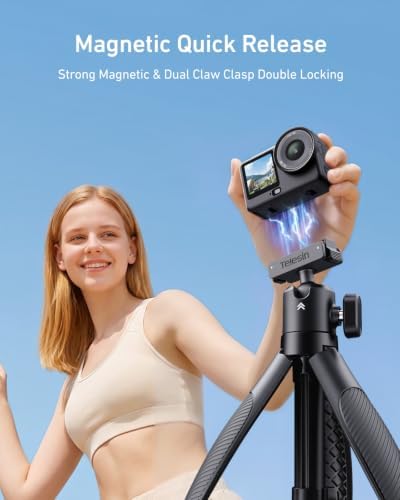 TELESIN 44cm/17.3" Mini Selfie Stick Tripod for DJI Osmo Action 6 Nano Xtra - Image 3