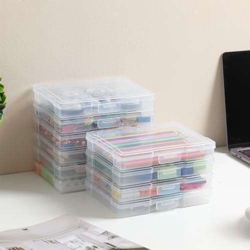 novelinks 6 Pack 5"x7" Clear Photo Storage Boxes and Photo Box Organizers - Image 5