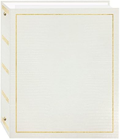 Magnetic Self-Stick 3-Ring Photo Album 100 Pages (50 Sheets), White by PioneerPhotoAlbums