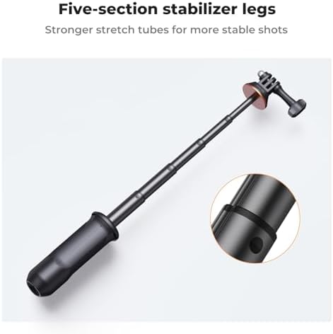 K&F CONCEPT 33.5cm/13.2" Mini Desktop Selfie Stick Tripod - Image 4