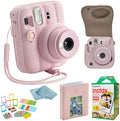 FUJIFILM instax Mini 13 Candy Pink Instant Camera Bundle with 20 Sheets instax Mini Film, Carrying Case, Photo Album, Assorted Photo Frames & BluebirdSales Microfiber Cleaning Cloth (Candy Pink) by FUJIFILM