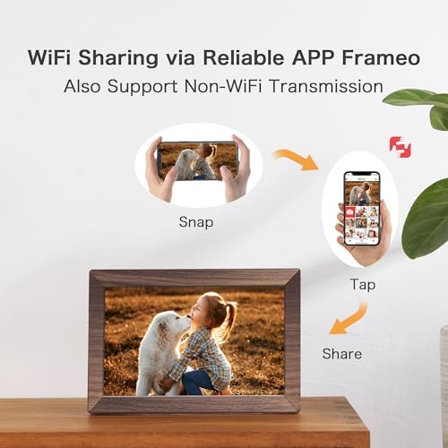 Digital Picture Frame, Frameo 10.1 Inch Smart WiFi Digital Photo Frame 32GB - Image 3