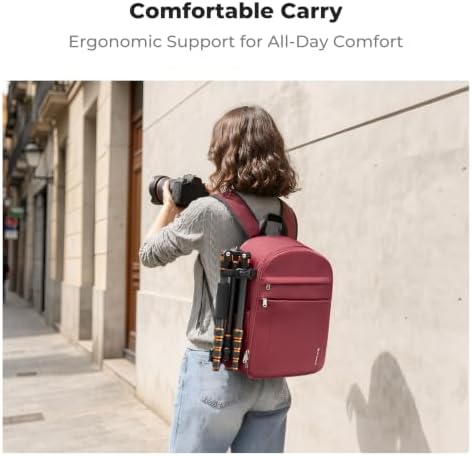K&F CONCEPT Camera Backpack, DSLR/SLR/Mirrorless Photography Camera Bag - Image 6