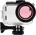 Waterproof Camera Case Housing with Dual Cold Shoe Mount and Pink Filter for Cameras Outdoor Protective Shell and Underwater Photography by HOLIDYOYO