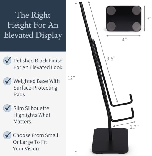 Airy Abode Tabletop Easel Set, Small and Large Black Metal Stands - Image 6