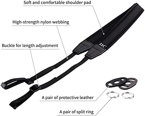 JJC Soft Camera Neck Shoulder Strap for Sony ZV-E10 A6000 A6100 A6300 A6400 - Image 4