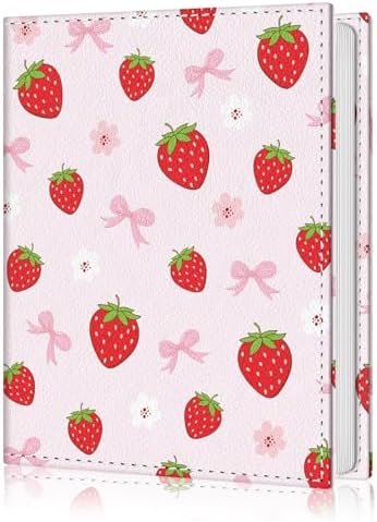 Photo Album 4x6, 56 Pockets Small Picture Book Strawberry Bow by Lebrocoli