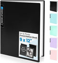 Sooez Binder with Plastic Sleeves 30-Pocket, Displays 60 Pages, 9x12 Folders by Sooez