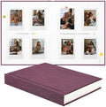 Instax Mini Photo Album with Writing Space, Linen Cover, Purple by Unknown
