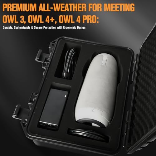 Hard Camera Case for Meeting Owl 3 – Large Capacity Travel Case for Camera - Image 4