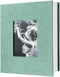 200-Pockets Photo Album 4x6 - Slip-In Picture Album with Linen Cover & Display Window, Vertical Photo Book for Wedding, Family, Baby, Anniversary & Vacation Memories (Holds 200 Photos) by HenPisen