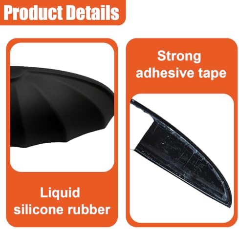 YoRise Car Rear View Camera Protection, Silicone Anti-Rain Waterproof Reversing Camera Cover for Clear Image, Automotive Backup Cameras Modification Accessories for Car, Truck (Black) - Image 3