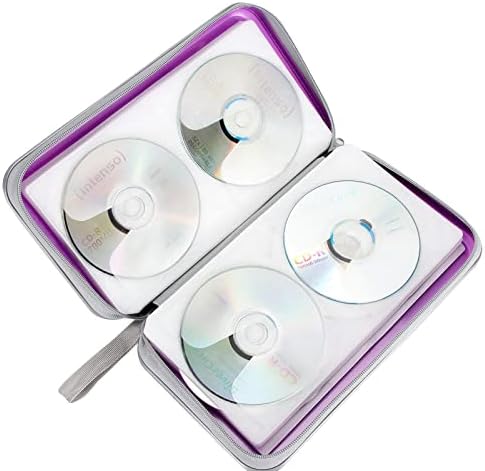 Siveit CD DVD Cases 96 Capacity Disc Storage Binder for Car(Purple) - Image 5