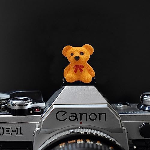 ZOSTLAND Lovely SLR Camera Hot Shoe Boot Cover Cap, Brown Bear Shoe Protector,Compatible with Sony Fuji Canon Nikon Pentax Leical. (2pcs Bear) - Image 4