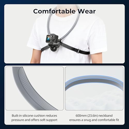 SMALLRIG Neck Mount for Action Camera with Adjustable Chest Strap - Image 5