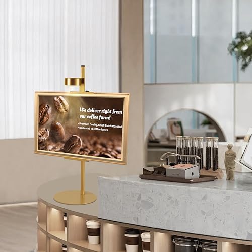Adjustable Desktop Photo Frame Stand with Magnetic Wall Painting Light, Holds Picture Frames up to 30 Inch,with Rechargeable Battery,Metal Vertical Stand with 3 Color Temperature & 13RGB Poster Lights, for Displaying Picture Frames, Artworks (2 Packs, ... - Image 6