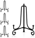 Artliving 3.5 Inch Black Mini Iron Stand Cookie Holder Display Stand Place Card Holder Display Easels at Weddings, Birthday Party (4 pack) by Artliving