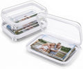 Photo Box 3 Pack, Clear Plastic Photo Storage Box with Lids for Prints, Picture Storage Containers for Home Albums, Cards, Crafts, Keepsakes, Scrapbooking, Closet Shelf and Memory Sorting Kit by Unknown