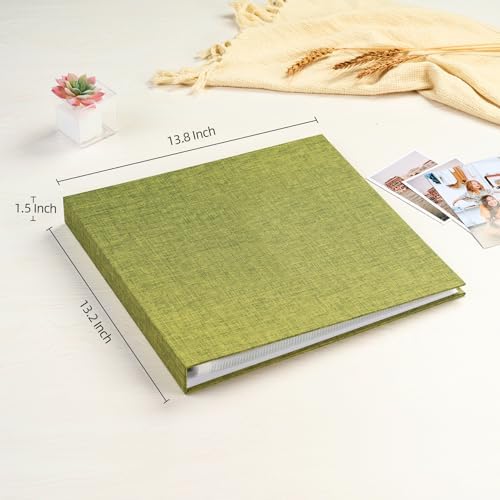 Mublalbum 12x12 Inch 3 Ring DIY Scrapbook Photo Album 80 Pages, Green - Image 2