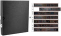 Black Acid Free Film Protector Storage Box Set, 3 Ring Film Negative Binder, 30 Pcs 135 35mm Negative Page Preservers by Fuyunohi