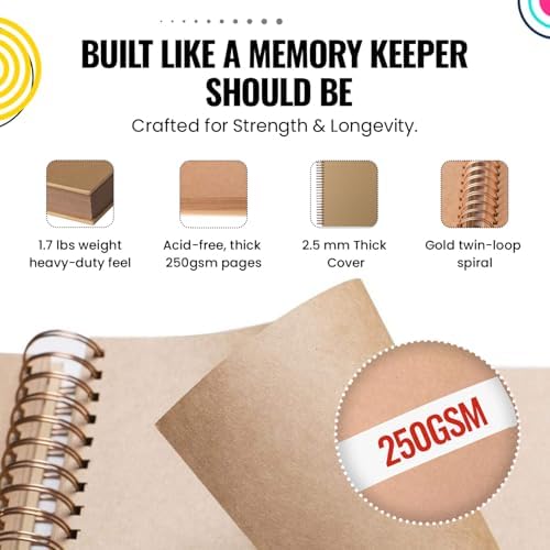 10x10 Modern Shop Scrapbook Album| Hardcover & Extra Thick- 250gsm 60 page - Image 5