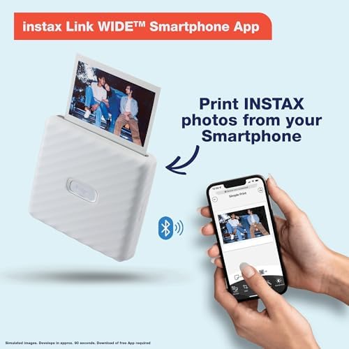Fujifilm Instax Link Wide Printer - Mocha Gray - Image 2