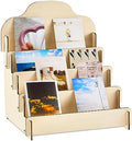 Barydat Greeting Card Display Stand Wooden, 11.8 x 10.4 x 14.2 Inch, Beige by home