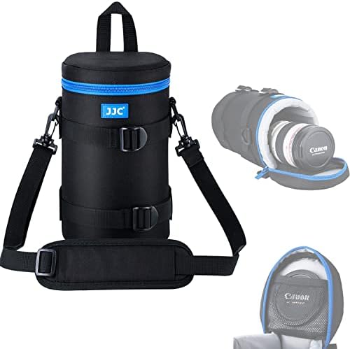 JJC Water Resistant Deluxe Lens Pouch Case Bag, Compatible with Canon EF RF 600mm f11 is STM / 100-400mm 4.5-5.6L is/EF 70-200mm 2.8L /EF 180mm 3.5L Macro/NK 80-200mm F2.8/70-200mm f2.8 G ED VR II by Fotasy
