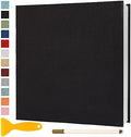 Photo Album Self Adhesive Pages 13.2x12.8 Scrapbook Black 40 Pages by Semfalbuums