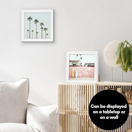 Americanflat 8x8 Picture Frame - Engineered Wood - White - Image 4