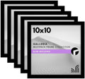 Americanflat 10x10 Picture Frame 5-Pack - Slim Molding - Black by Americanflat
