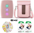 Fujifilm Instax Mini Link 3 Smartphone Printer Rose Pink + Fuji Film Value Pack (20 Sheets)+ Shutter Accessories Bundle, Incl. Protective Case, 20 Sticker Frames, USB Type C Cable by FUJIFILM
