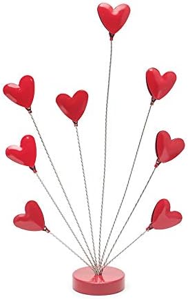 8-Branch Family Tree Picture Frame Holder, Card Photo Clips Holder Desk Stand for Memo Paper Note Photo Christmas Wedding Card Display (Red Heart) - Image 7
