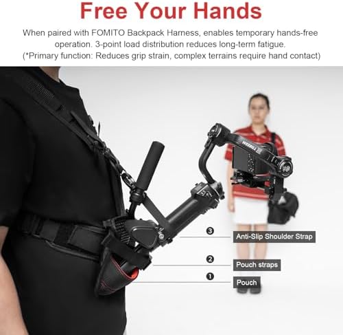 FOMITO Hands-Free Stabilizer Support Bag - Outdoor Vlogging Accessory for Fishing Rod & Wedding Filming | Waterproof Adjustable Strap BT-02 - Image 4