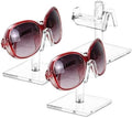 MOOCA 3-Piece Acrylic Eyewear Riser Display Stand for Sunglasses by Mooca