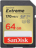 SANDISK 64GB Extreme SDXC UHS-I Memory Card - C10, U3, V30, 4K, UHD, SD Card - SDSDXV2-064G-GNCIN by Unknown
