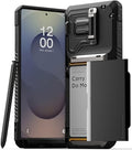 VRS DESIGN Damda Glide DuoGuard for Galaxy S25 Ultra Case (2025), Premium Sturdy Fully Covered Camera Lens Protection Cover Card Holder Wallet Case (Matte Black) by VRSDESIGN