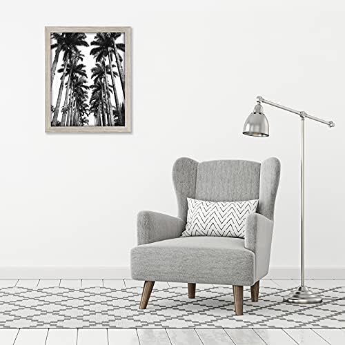 Americanflat 22x28 Poster Frame - Driftwood Engineered Wood with Polished Plexiglass - Wide Picture Frame for Vertical or Horizontal Wall Display - Epic Collection - Driftwood - Image 4