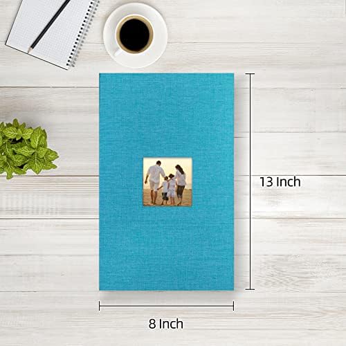 potricher Photo Album 4x6 Pictures, 300 Pockets, Linen Cover, Blue - Image 2